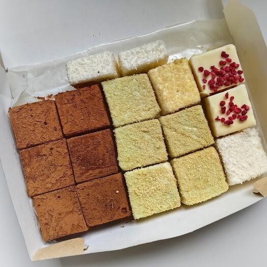 Птичье молоко ассорти 3 вкуса  16 кубиков