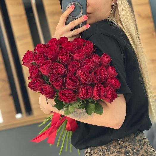 33 розы Кения ️