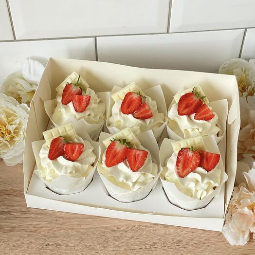 Капкейки с клубникой капкейки для девушки