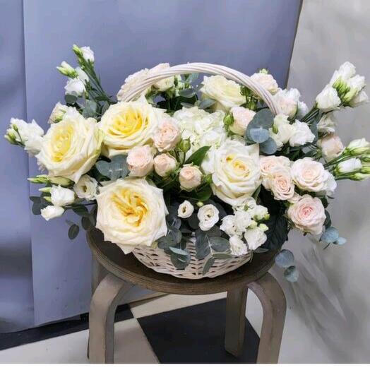 Basket of flowers "For you"
