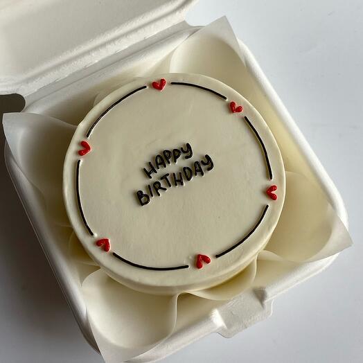 Бенто-торт на день рождения «happy birthday» другу, подруге, сестре, брату
