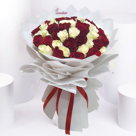 51 Mix Roses Bouquet