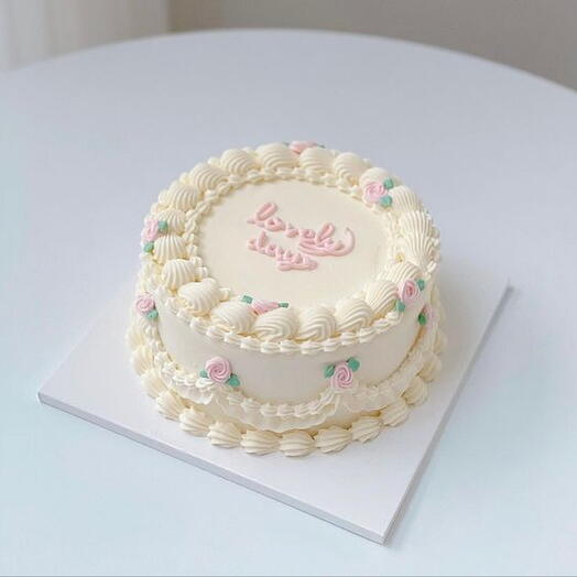 Vintage Butter cream Birthday cake