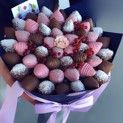 Ramo de fresas en chocolate✌️