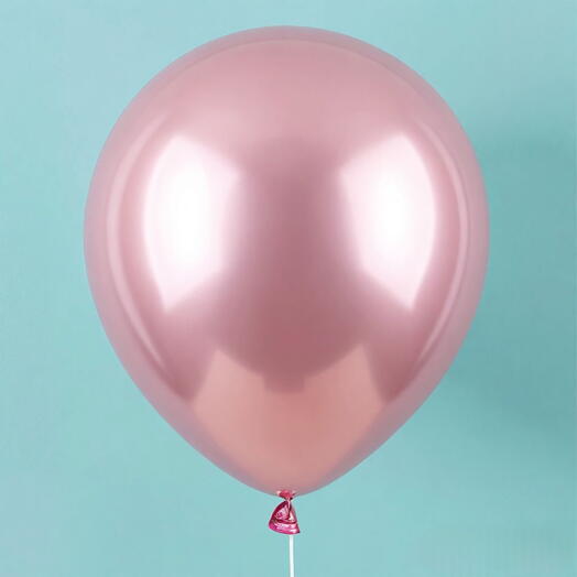 Латекс шар гелий розовый металлик. Helium latex balloon pink chrome