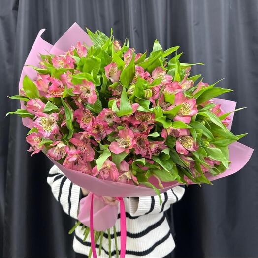 Волшебница 💖 большое стойкое моно из альстромерий