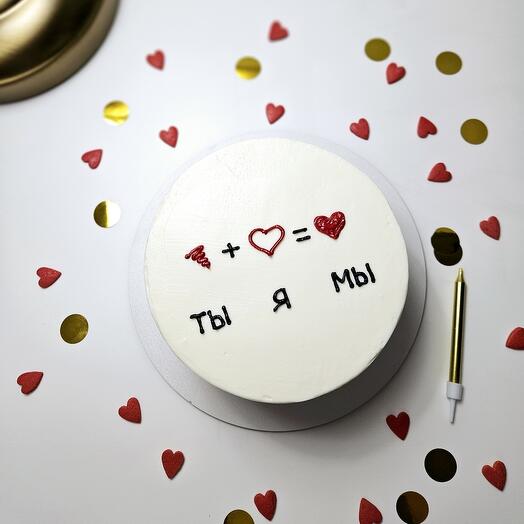 Бенто торт ты+я=мы, бенто для влюбленных