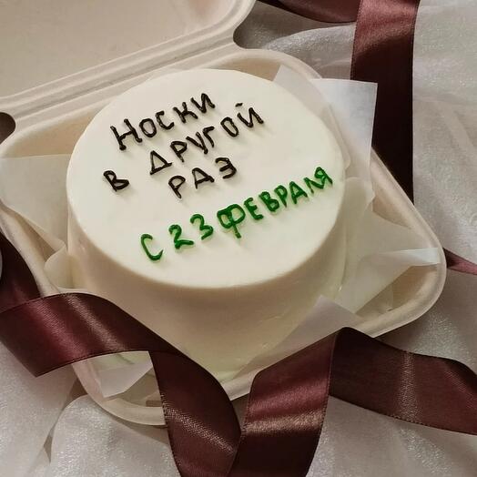 Бенто торт "Носки в другой раз"