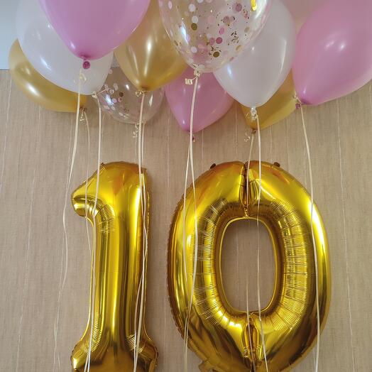 Шары для девочки на 10 лет