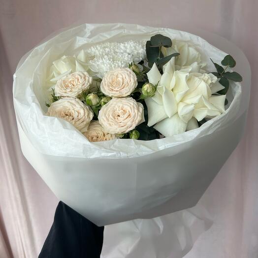 Букет с французскими розами 🌸🌸