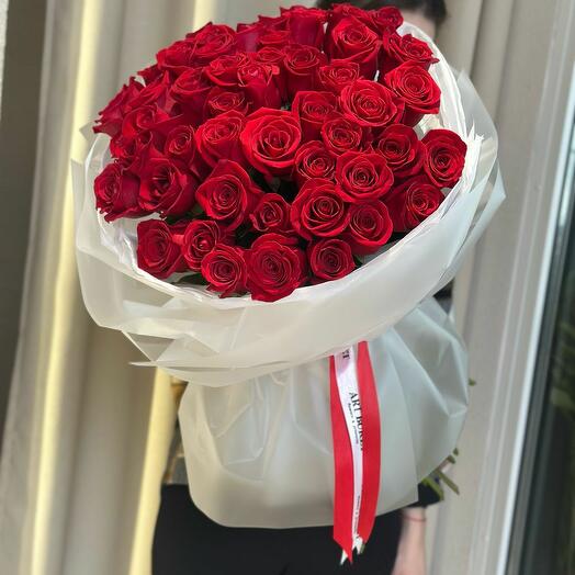 51 красная роза