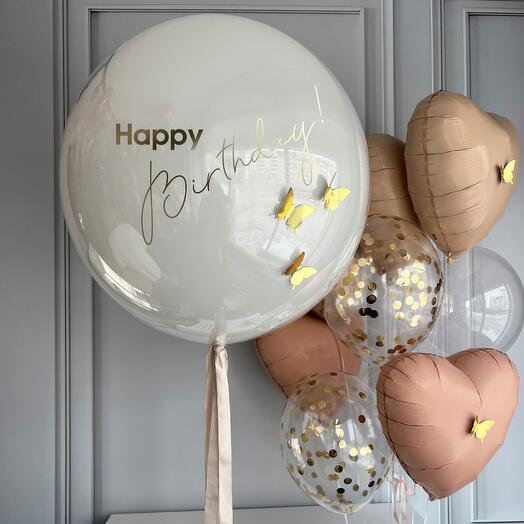 Набор воздушных шаров "Happy Birthday"