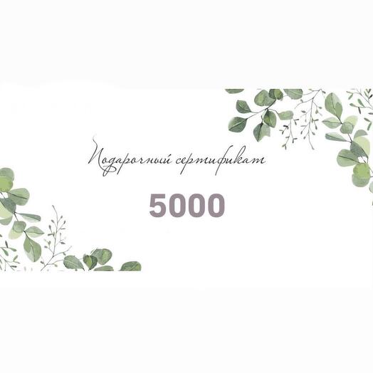 Подарочный сертификат 5000