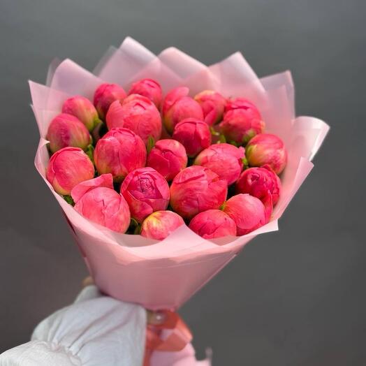 Коралловые пионы