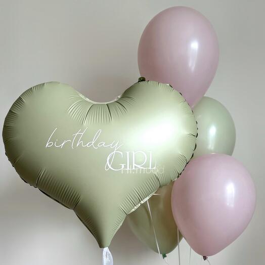 Воздушные шары на день рождения birthday girl