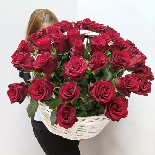 Basket with flowers