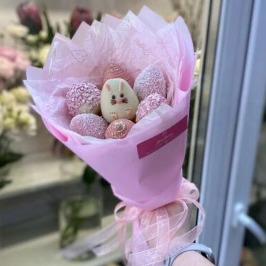 Букет клубники «Зайка»
