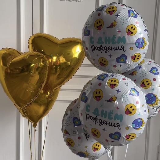 Шары на День Рождение - 7шт