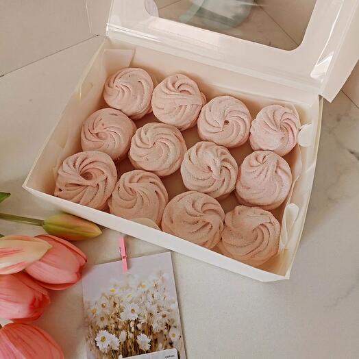 Зефир в коробке / завитки / в подарок маме, коллеге, сестре, бабушке