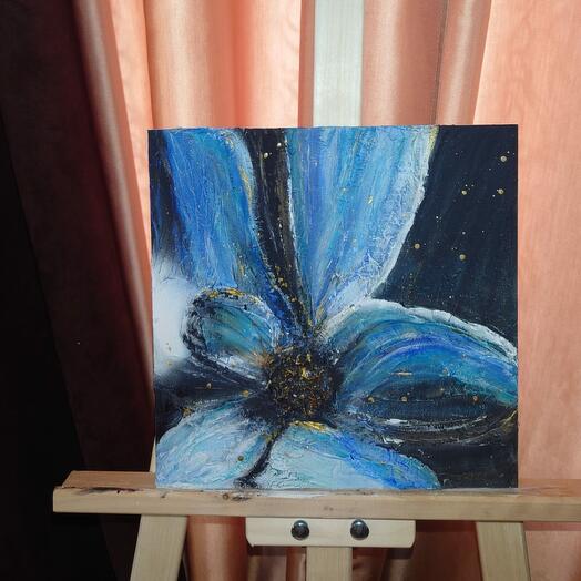 Картина "Синий цветок"