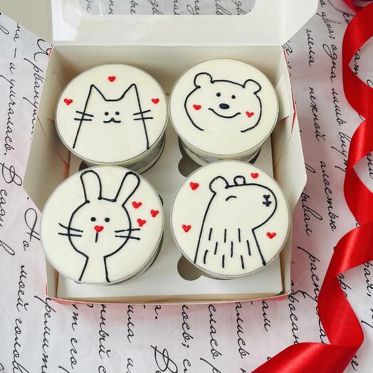 Набор трайфлов «Влюбленные зверята»