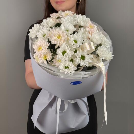 Цветы Букет Art Flowers Белый Шёлк