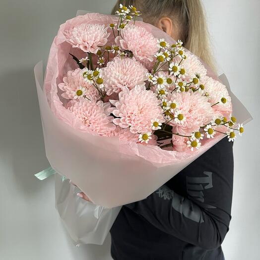 Нежный букет из Ромашек и Хризантем 🌸🌼