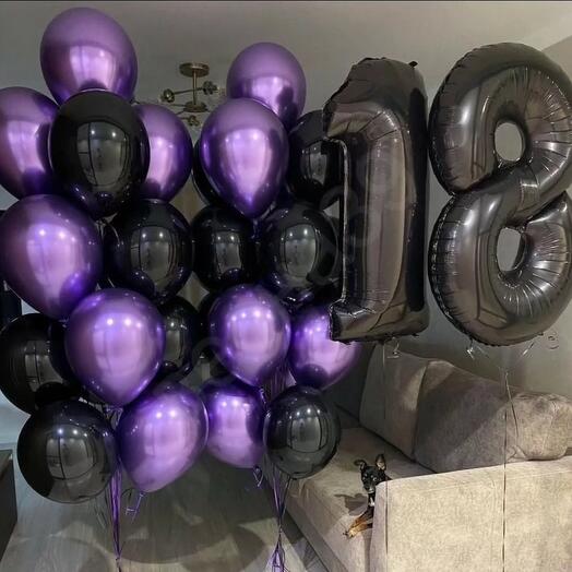 Balloons for 18th birthday