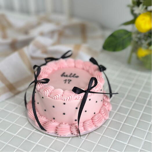 Торт на 1кг с Ламбетом на день рождения девушки, девочки