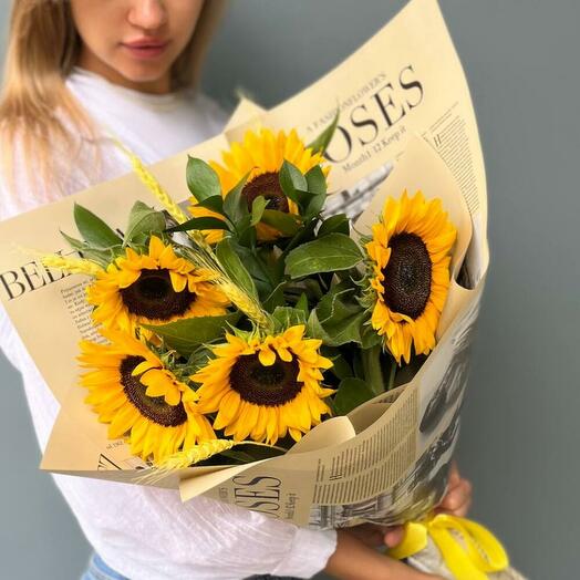 Букет "Подсолнух"