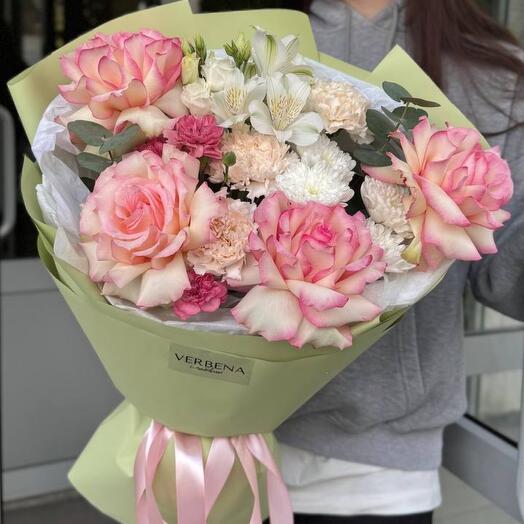 Вау букет♥️  с ажурными розами