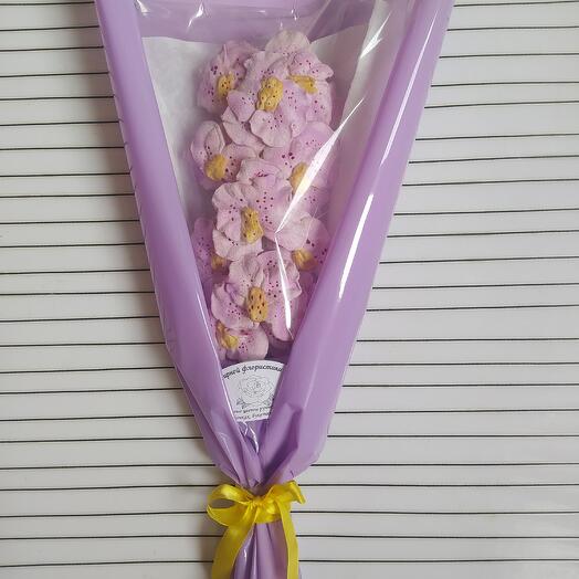 Зефирный букет "Веточка орхидеи" для мамы