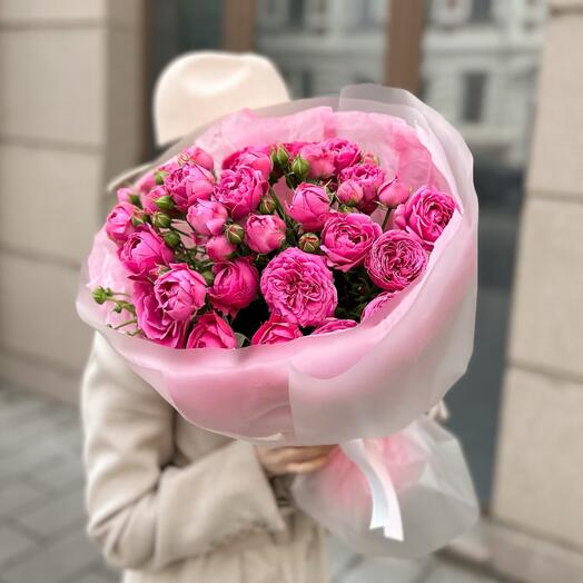 Розы кустовые пионовидные