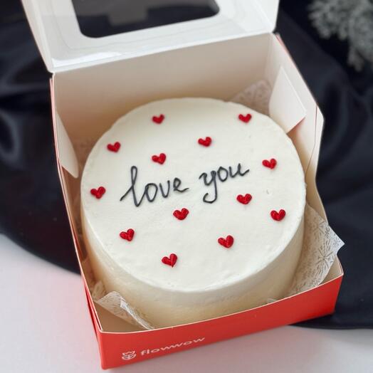 Бенто-торт люблю тебя|love you|признание в любви на 14 февраля