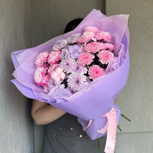 Разноцветные кустовые хризантемы Алтай и хлопок 🌸
