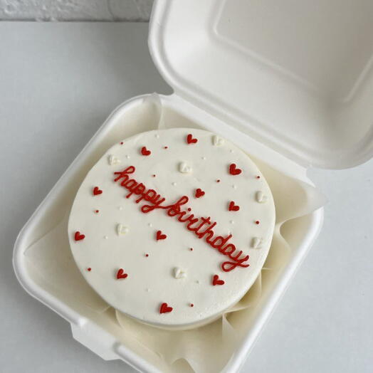 Бенто торт с надписью "Happy Birthday", торт для девушки, торт для парня, торт для дочки, торт для сына