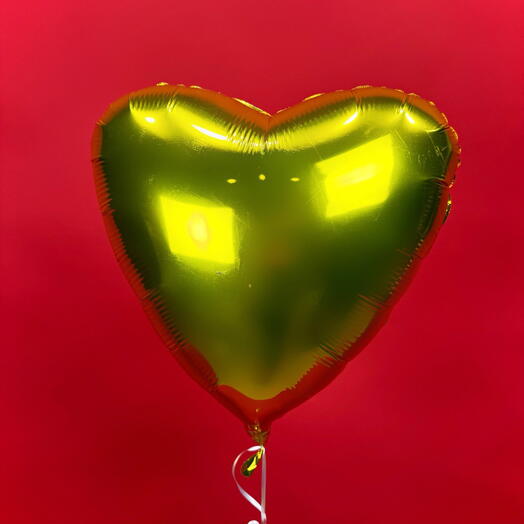 Шарик Сердце фольгированный, золото