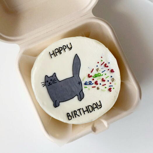 Бенто торт с котиком Бенто-торт happy birthday на день рождения любимому любимой парню девушке подруге другу
