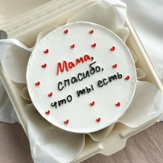 Бенто торт «мама спасибо что ты есть» на День матери, подарок для мамы
