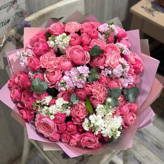 Розовый букет 💖