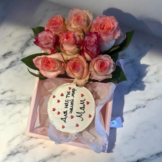 Cake with flowers