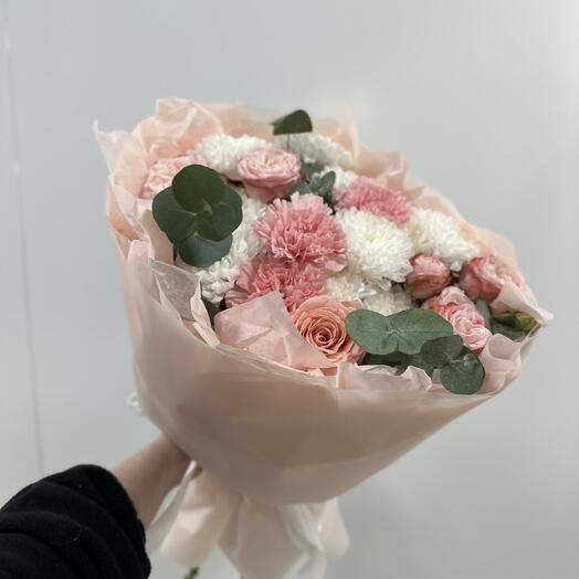 Нежный диантус с хризантемой 🧡