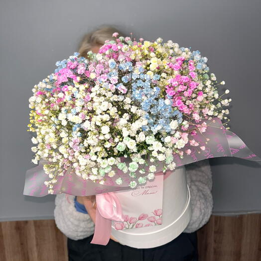 Гипсофила нежная в коробке 🎀