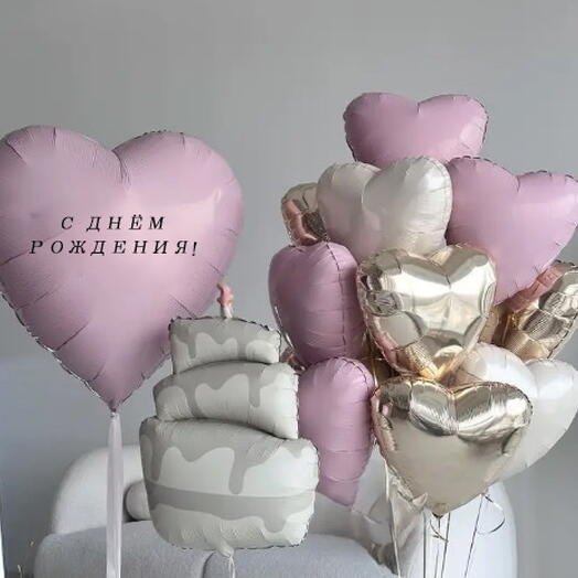 Нежный сет шаров
