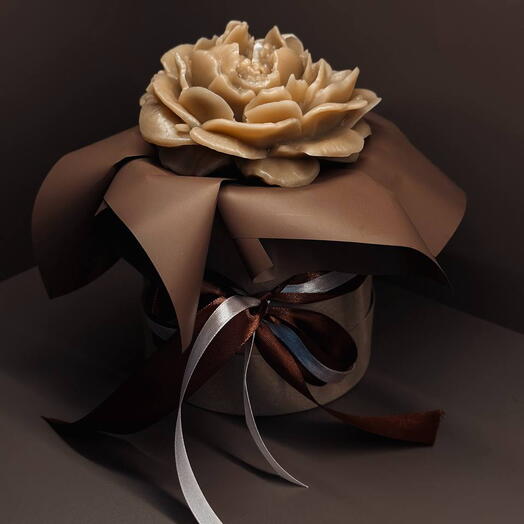 Аромасвеча «Шоколадный пион»