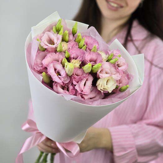 Букет из розовых эустом 💘