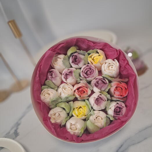 Зефирные тюлпаны в коробке