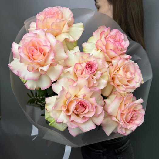 Букет французские розы Эсперанса розовые 💗