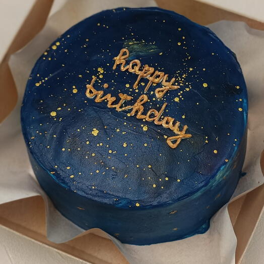 Космический бенто торт,с днём рождения, happy birthday,синий