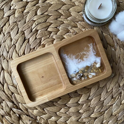 Менажница с двумя ячейками